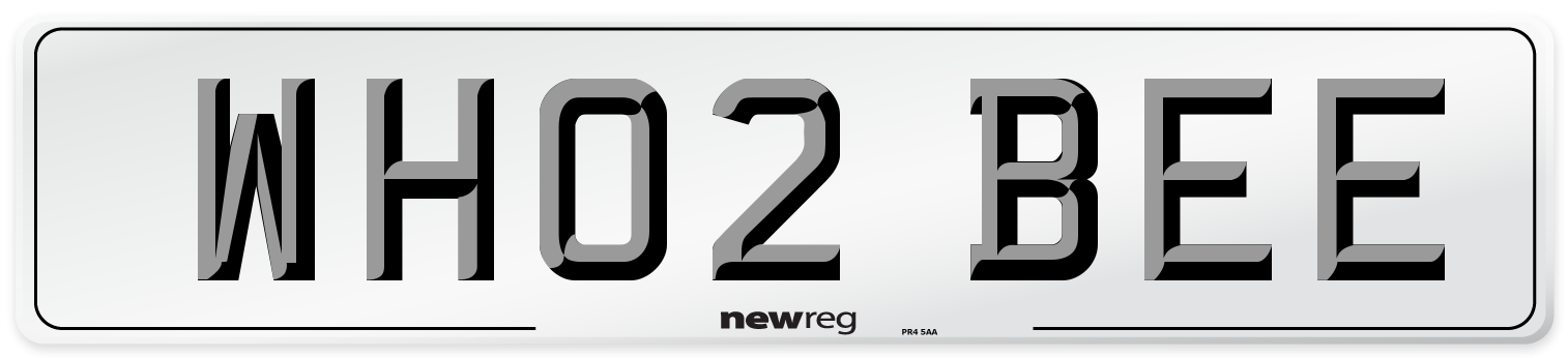 WH02 BEE Number Plate from New Reg